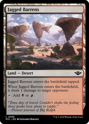 Magic: The Gathering - Outlaws of Thunder Junction - Jagged Barrens - Normal - Anime Card Craze