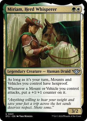 Magic: The Gathering - Outlaws of Thunder Junction - Miriam, Herd Whisperer - Foil - Anime Card Craze