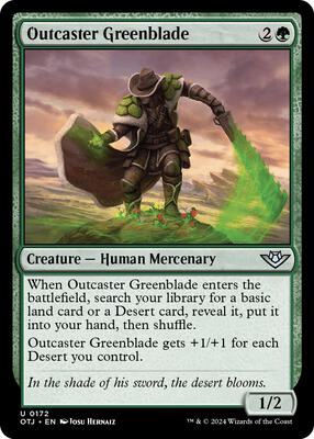 Magic: The Gathering - Outlaws of Thunder Junction - Outcaster Greenblade - Normal - Anime Card Craze