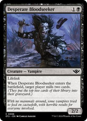 Magic: The Gathering - Outlaws of Thunder Junction - Desperate Bloodseeker - Normal - Anime Card Craze