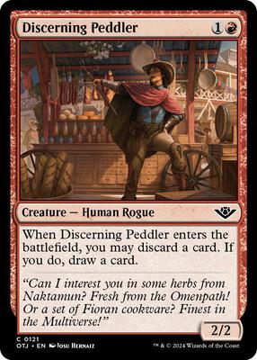 Magic: The Gathering - Outlaws of Thunder Junction - Discerning Peddler - Normal - Anime Card Craze
