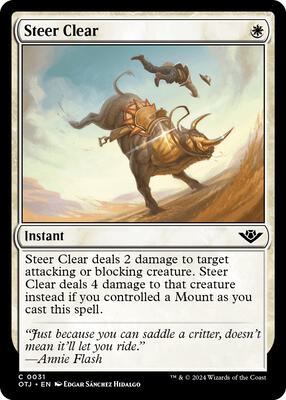Magic: The Gathering - Outlaws of Thunder Junction - Steer Clear - Normal - Anime Card Craze