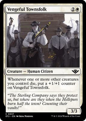 Magic: The Gathering - Outlaws of Thunder Junction - Vengeful Townsfolk - Normal - Anime Card Craze