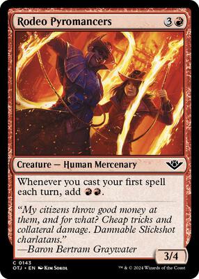 Magic: The Gathering - Outlaws of Thunder Junction - Rodeo Pyromancers - Normal - Anime Card Craze