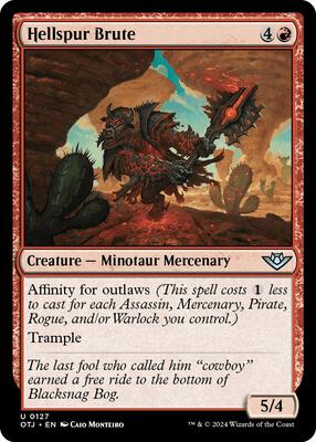 Magic: The Gathering - Outlaws of Thunder Junction - Hellspur Brute - Normal - Anime Card Craze