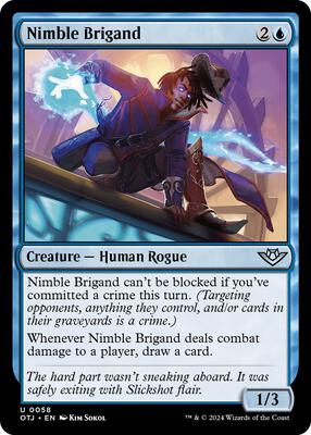 Magic: The Gathering - Outlaws of Thunder Junction - Nimble Brigand - Normal - Anime Card Craze