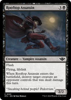 Magic: The Gathering - Outlaws of Thunder Junction - Rooftop Assassin - Foil - Anime Card Craze