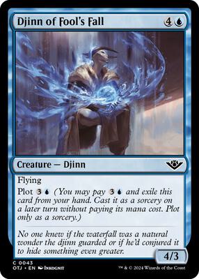 Magic: The Gathering - Outlaws of Thunder Junction - Djinn of Fool's Fall - Normal - Anime Card Craze