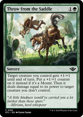 Magic: The Gathering - Outlaws of Thunder Junction - Throw from the Saddle - Foil - Anime Card Craze