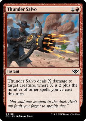 Magic: The Gathering - Outlaws of Thunder Junction - Thunder Salvo - Normal - Anime Card Craze