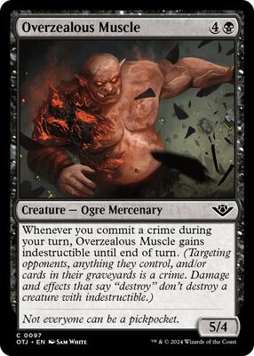 Magic: The Gathering - Outlaws of Thunder Junction - Overzealous Muscle - Normal - Anime Card Craze