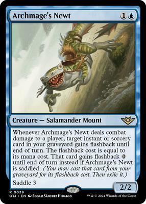 Magic: The Gathering - Outlaws of Thunder Junction - Archmage's Newt - Normal - Anime Card Craze
