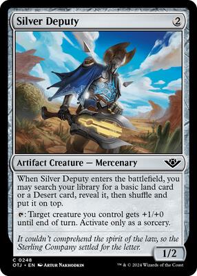 Magic: The Gathering - Outlaws of Thunder Junction - Silver Deputy - Normal - Anime Card Craze
