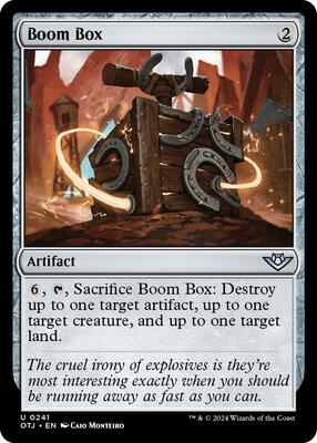 Magic: The Gathering - Outlaws of Thunder Junction - Boom Box - Foil - Anime Card Craze