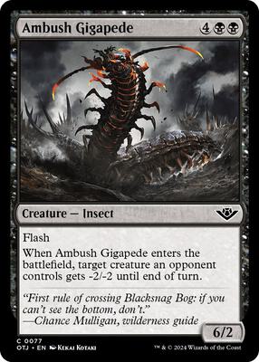 Magic: The Gathering - Outlaws of Thunder Junction - Ambush Gigapede - Normal - Anime Card Craze