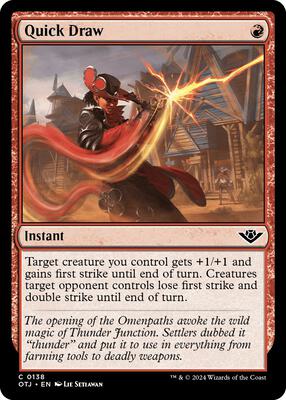 Magic: The Gathering - Outlaws of Thunder Junction - Quick Draw - Foil - Anime Card Craze