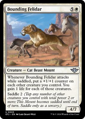 Magic: The Gathering - Outlaws of Thunder Junction - Bounding Felidar - Foil - Anime Card Craze