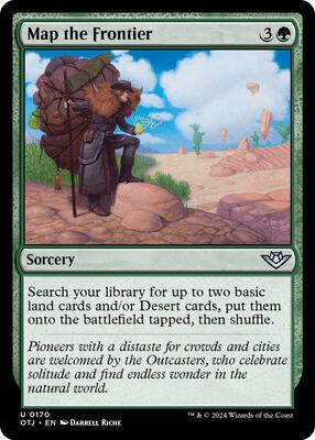 Magic: The Gathering - Outlaws of Thunder Junction - Map the Frontier - Foil - Anime Card Craze