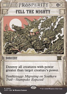 Magic: The Gathering - Outlaws of Thunder Junction: Breaking News - Fell the Mighty - Normal - Anime Card Craze