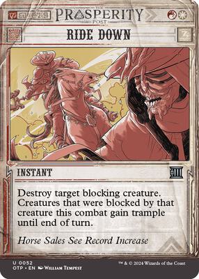 Magic: The Gathering - Outlaws of Thunder Junction: Breaking News - Ride Down - Normal - Anime Card Craze