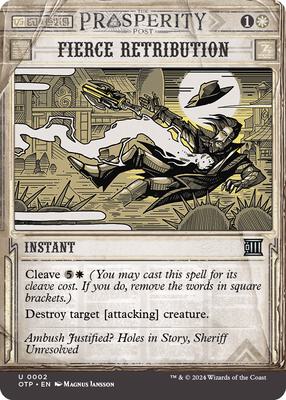 Magic: The Gathering - Outlaws of Thunder Junction: Breaking News - Fierce Retribution - Normal - Anime Card Craze