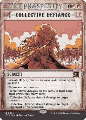 Magic: The Gathering - Outlaws of Thunder Junction: Breaking News - Collective Defiance - Normal - Anime Card Craze