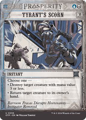 Magic: The Gathering - Outlaws of Thunder Junction: Breaking News - Tyrant's Scorn - Normal - Anime Card Craze