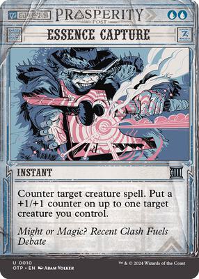 Magic: The Gathering - Outlaws of Thunder Junction: Breaking News - Essence Capture - Normal - Anime Card Craze
