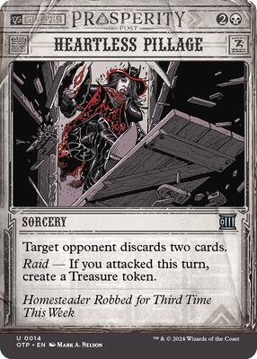 Magic: The Gathering - Outlaws of Thunder Junction: Breaking News - Heartless Pillage - Normal - Anime Card Craze