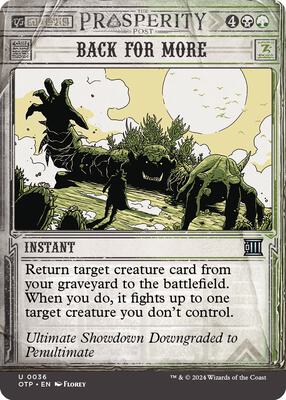 Magic: The Gathering - Outlaws of Thunder Junction: Breaking News - Back for More - Normal - Anime Card Craze