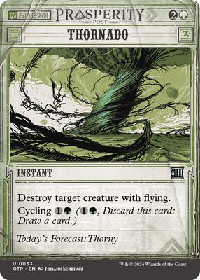 Magic: The Gathering - Outlaws of Thunder Junction: Breaking News - Thornado - Normal - Anime Card Craze