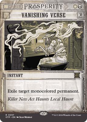 Magic: The Gathering - Outlaws of Thunder Junction: Breaking News - Vanishing Verse - Normal - Anime Card Craze