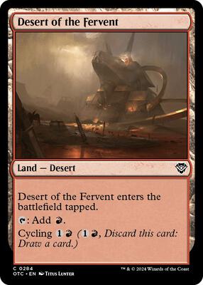 Magic: The Gathering - Commander: Outlaws of Thunder Junction - Desert of the Fervent - Normal - Anime Card Craze