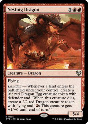 Magic: The Gathering - Commander: Outlaws of Thunder Junction - Nesting Dragon - Normal - Anime Card Craze