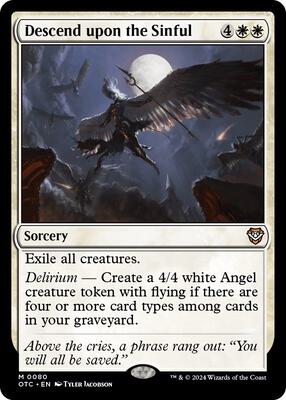 Magic: The Gathering - Commander: Outlaws of Thunder Junction - Descend upon the Sinful - Normal - Anime Card Craze