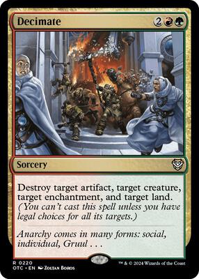 Magic: The Gathering - Commander: Outlaws of Thunder Junction - Decimate - Normal - Anime Card Craze