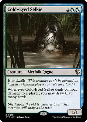Magic: The Gathering - Commander: Outlaws of Thunder Junction - Cold-Eyed Selkie - Normal - Anime Card Craze