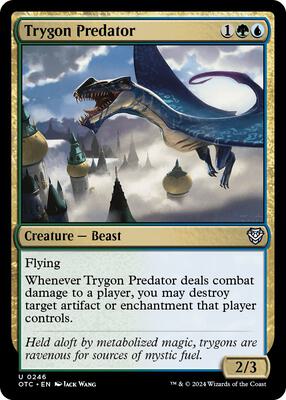 Magic: The Gathering - Commander: Outlaws of Thunder Junction - Trygon Predator - Normal - Anime Card Craze