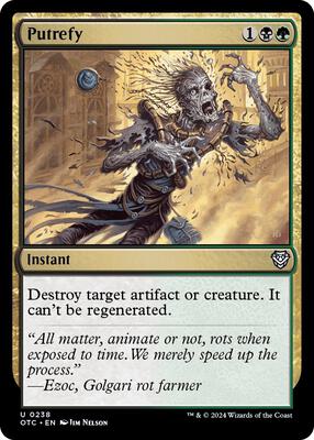Magic: The Gathering - Commander: Outlaws of Thunder Junction - Putrefy - Normal - Anime Card Craze
