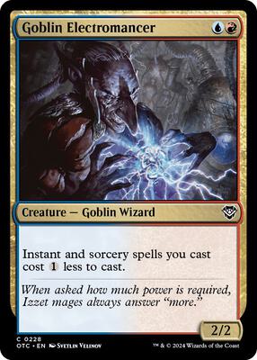 Magic: The Gathering - Commander: Outlaws of Thunder Junction - Goblin Electromancer - Normal - Anime Card Craze