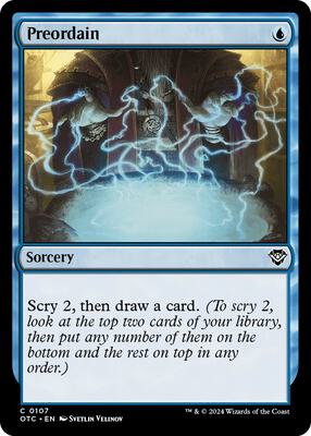Magic: The Gathering - Commander: Outlaws of Thunder Junction - Preordain - Normal - Anime Card Craze