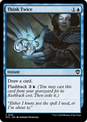 Magic: The Gathering - Commander: Outlaws of Thunder Junction - Think Twice - Normal - Anime Card Craze