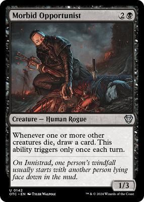 Magic: The Gathering - Commander: Outlaws of Thunder Junction - Morbid Opportunist - Normal - Anime Card Craze