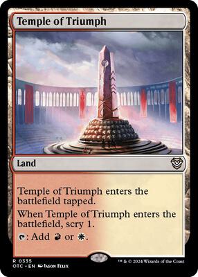 Magic: The Gathering - Commander: Outlaws of Thunder Junction - Temple of Triumph - Normal - Anime Card Craze