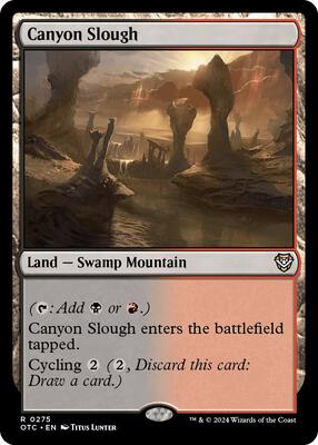Magic: The Gathering - Commander: Outlaws of Thunder Junction - Canyon Slough - Normal - Anime Card Craze