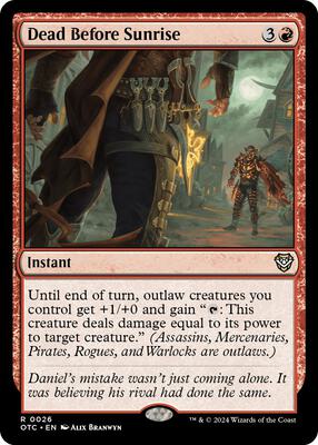 Magic: The Gathering - Commander: Outlaws of Thunder Junction - Dead Before Sunrise - Normal - Anime Card Craze