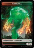Magic: The Gathering - Commander: Outlaws of Thunder Junction - Elemental (0021) // Angel Double-Sided Token - Normal - Anime Card Craze