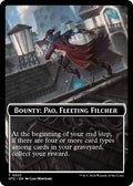 Magic: The Gathering - Commander: Outlaws of Thunder Junction - Bounty: Paq, Fleeting Filcher // Bounty Rules Double-Sided Token - Normal - Anime Card Craze