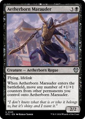 Magic: The Gathering - Commander: Outlaws of Thunder Junction - Aetherborn Marauder - Normal - Anime Card Craze