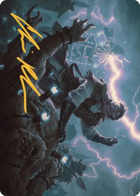 Magic: The Gathering - Art Series: Outlaws of Thunder Junction - Geralf, the Fleshwright Art Card (Gold-Stamped Signature) - Normal - Anime Card Craze